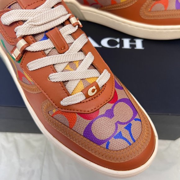 coach Citysole Court Sneaker In Rainbow Signature Canvas ca264 - Picture 6 of 8